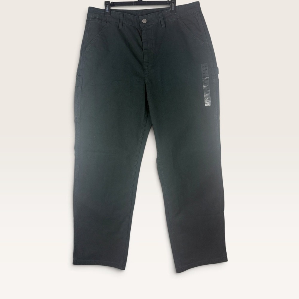 American Eagle Loose Carpenter Pant Mens 36x34 Black AE Flex Utility NWT